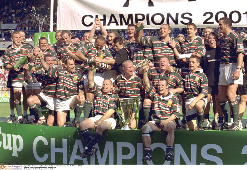 Leicester Tigers Heineken European Champions 19 5 2001