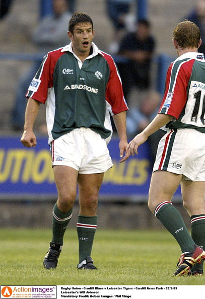 Will Johnson Cardiff Leicester Tigers 22 8 2003