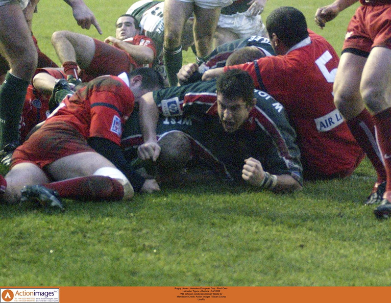 Will Johnson Leicester Tigers Beziers 14 12 2002