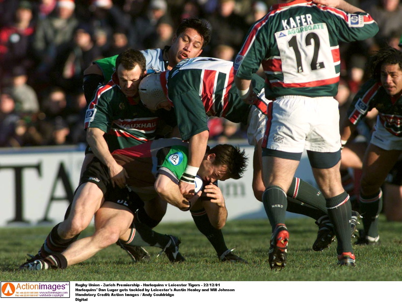 Will Johnson Leicester Tigers Harlequins 22 12 2001