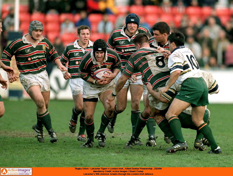 Will Johnson Leicester Tigers London Irish 25 3 2000