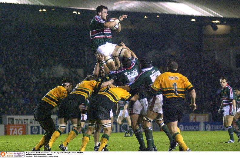 Will Johnson Leicester Tigers Northampton 2 30 11 2002