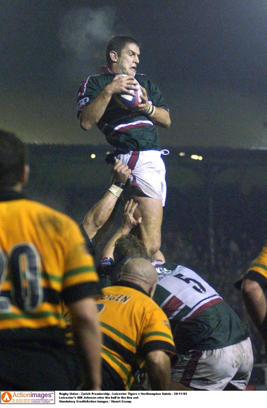 Will Johnson Leicester Tigers Northampton 30 11 2002