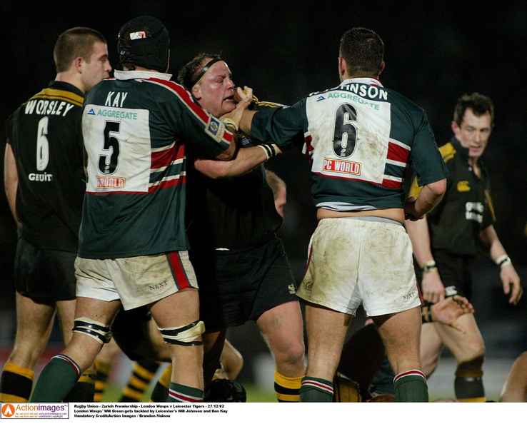 Will Johnson Wasps Leicester Tigers 27 12 2002